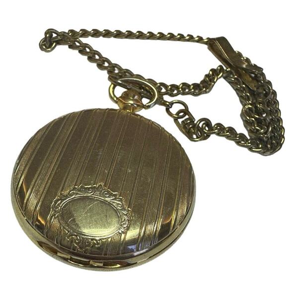 JFK 1968 Half Dollar Pocket Watch with Chain - Picture 4 of 8